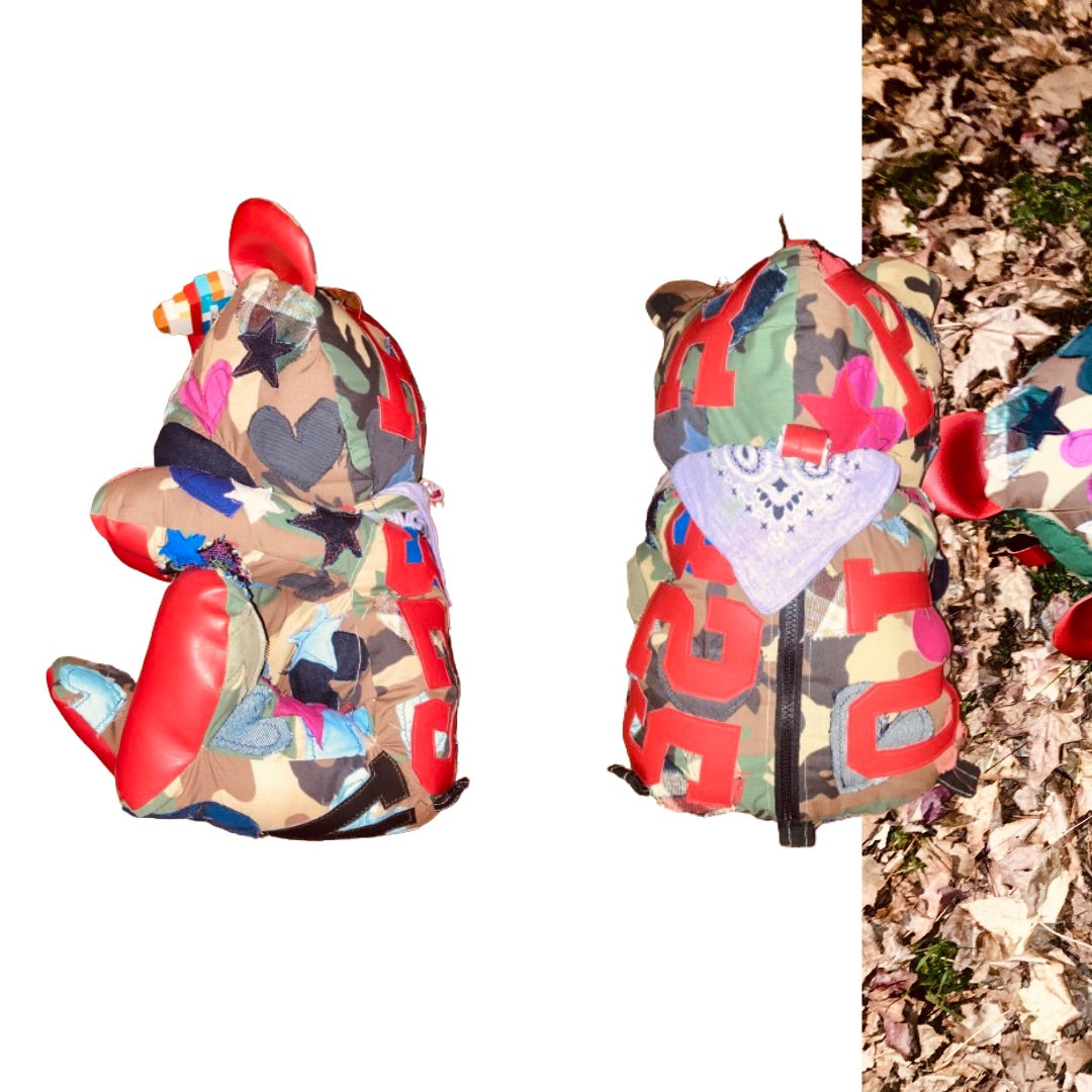 *NO IDOLS EXCLUSIVE: CAMO PATCHWORK BEAR BAG M