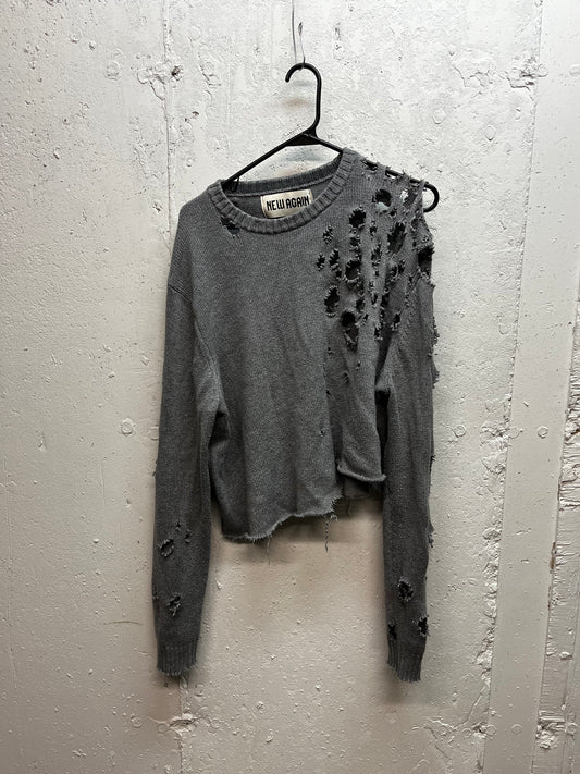 1 of 1 NEW AGAIN DISTRESSED SWEATER